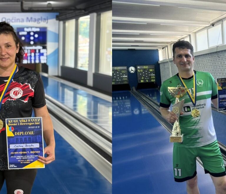 Muamer Bešić i Renata Kozlina pojedinačni prvaci Bosne i Hercegovine